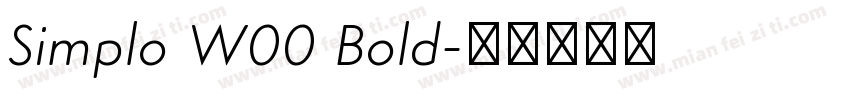 Simplo W00 Bold字体转换